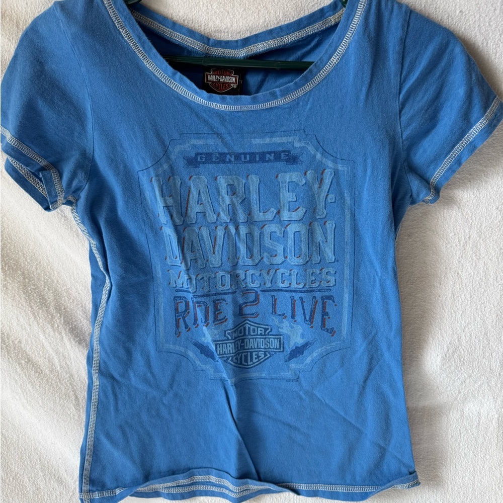 Harley-Davidson women’s Tee in Vibrant Blue